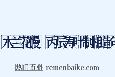 木兰花慢·丙辰寿叶制相造句是什么意思的图片